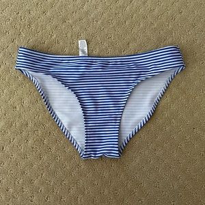 Like new Aerie blue and white stripe bikini bottom